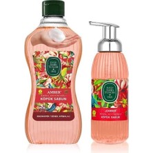 Eyüp Sabri Tuncer Amber Doğal Zeytinyağlı Köpük Sabun 1.5 Lt + 500 ml - Lansman Set