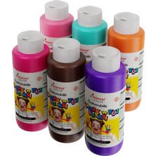 Red Rose Tamamlayıcı Renkler Parmak Boyası 6'lı Set 6X120 ml