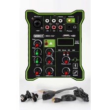 Midex MDX-100 Stüdyo Kayıt Için Ses Kartlı Mixer +48V Phantom Power ile Stüdyo Mikser