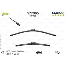 Valeo Silencio Flat Blade Set Silecek Seti Volvo XC40 (2019-2023) (600+500 Mm) 577965