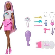Barbie Gökkuşağı Saçlar Bebeği Kahverengi Saçlı JJP08