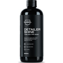 Nasiol Detailershine Araç Trim ve Lastik PARLATICI-500 Ml-Araç Lastik, Trim, Tampon Bakımı, Detailing, Lastik, Tekerlek Parlatma