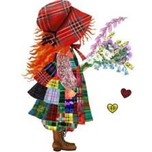 "polly" Notebook By Scottish Illustrator Penny Silver - 6 x 9 Inches - 100 Wide Lined Pages (Scottish Notebooks)