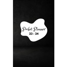 Pocket Planner 23 - 24: Gradual Black Cover Design, Pocket Or Purse 4x6.5 Inches Sized Planner, 107 Pages, 23 -24 Calendars, 24 Months Planner, Good ... And Events, Cool Friends And Family Gift.