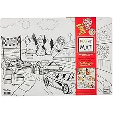 Akademi Çocuk Funny Mat 2'li Set 1 (Köpekler, Yarış Arabaları)