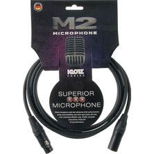 Klotz M2 MC2000 Mikrofon Kablosu Siyah 2m Xlr Neutrık Uçlu