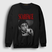 Presmono Unisex Siyah Cigar Tony Montana Al Pacino Scarface Sweatshirt