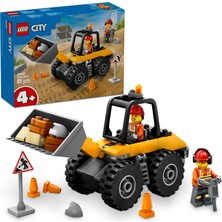 LEGO City Sarı Tekerlekli Inşaat Yükleyicisi 60450-4 Yaş ve Üzeri Çocuklar Için Yaratıcı Inşaat Aracı Içeren Oyuncak Yapım Seti, Doğum Günü Hediyesi (81 Parça)