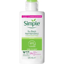 Simple Kind To Skin Su Bazlı Nemlendirici 12 Saate Kadar Etklili Hassas Ciltler Için 125 ml
