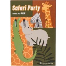 Zennyth Mavi Mürekkepli Safari Jel Kalem 5'li