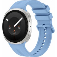Sneezy Samsung Galaxy Watch 9 44MM 40MM Ile Uyumlu Oluklu Silikon Kordon Ayarlanabilir Spor Saat Kayışı
