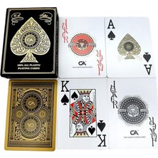 Gold Jumbo Plastik Su Geçirmez Jumbo Blackjack Iskambil Oyun Kağıdı CIN885SR