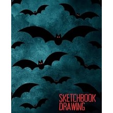 Independently Published Halloween Sketchbook: Size 8”X10”, Cream Paper 120 Pages, Theme Ghost Bat Halloween.
