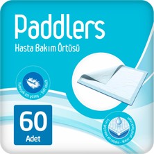Paddlers Hasta Bakım Yatak Koruyucu Örtü 60X90 cm 60 Adet – Emici, Sıvı Geçirmez