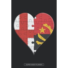 Planner: English Angolan Flag United Heart Jigsaw Puzzle Flags Of England Angola