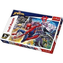 Trefl Çocuk Puzzle Fearless Spiderman 24 Parça Maxi Puzzle
