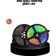 Fırsatkolik Mey Ithalat® Smart Şerit LED Kumandalı USB Enerjili Suya Dayanıklı Dekoratif Aydınlatma
