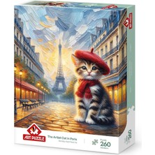 Art Puzzle Sanatçı Kedi Paris’te 260 Parça Puzzle