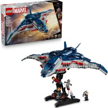 LEGO ǀ Marvel Avengers: Ultron Çağı Quinjet 76325 – 12 Yaş ve Üzeri Süper Kahraman Seven Çocuklar Için Koleksiyonluk Marvel Uçağı Oyuncak Yapım Seti, Süper Kahraman Aksiyonu (1131 Parça)