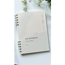 Fark Tanıtım Spiralli 80 Yaprak Çizgisiz A5 Defter, Not Defteri, Okul Defteri, 4 Farklı Renk Seçeneği (01 Light Grey)
