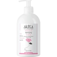 Akita% 100 Doğal Vücut ve Masaj Yağı Gül 250ML