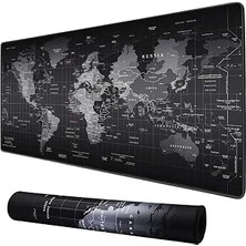 Mcstorey Mouse Pad 30X60 cm Kaymaz Kauçuk Tabanlı Dünya Haritası Gaming Büyük Boy Klavye ve Mouse Altlığı Ergonomik Oyun Mouse Pad 3mm Kalınlık