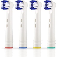 Pi&go Oral B Şarjlı Diş Fırçası Uyumlu Yedek Başlık - Elektrikli Diş Fırçası Yedek Başlığı, 4 Adet