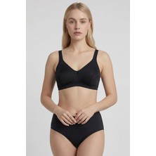 Mısırlı Msırlı Kadın Pamuklu Balensiz Toparlayıcı Minimizer Sütyen B/c/d Cup Seçeneği Siyah