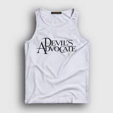 Presmono Unisex Beyaz Şeytanın Avukatı Hediye Devil's Advocate Atlet