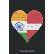 Planner: Indian Latvian Flag United Heart Jigsaw Puzzle Flags Of India Latvia
