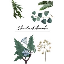 Plants Sketchbook For School, Work, Home: Esthetic Hardcover, Premium White Pages, Big Size. Perfect For Drawing, Writing.
