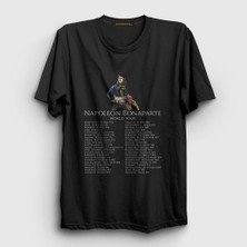 Presmono Unisex Siyah World Tour Napoleon Bonaparte Napolyon T-Shirt