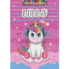 Lilly: Personalized Coloring Book For Lilly | Theme: Unicorn | Birthday Gift For Girl, Daughter ... | Ages: 4-8 | 25 Unicorn Designs With Name Lilly, Large Size A4 (Ca. 8.5 x 11 Inches)