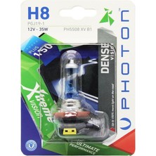 Photon Ampul H8 12V 35W Xtreme Vision +%150 Fazla Işık (Tekli Blister) Pht PH5508 Xv B1