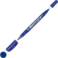 BADEM10 Mercure CD Kalemi Marker Çift Uçlu 0.5-1 mm Mavi