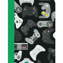 Green Gamer Sketch Book Boys Girls Teens Kids: Gamer Notebook Blank Paper | Gamer Sketchbook For Drawing Sketching | Green