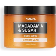 Kundal Macadamia Özlü Vücut Peelingi Macadamia & Sugar Body Scrub 550G (White Musk)