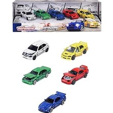 Majorette - Araç Seti Japon Serisi (5 Araba) - 5 Adet Metal Oyuncak Araba, Anime Tarzı, Her Biri 7,5 Cm, Koleksiyoncular ve 3 Yaşından Büyük Çocuklar Için, Serbest Hareket, Süspansiyon ve Açılacak
