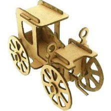 3D Ahşap Maket Klasik Araba Ahşap Maket Eğlenceli Eğitici Puzzle Oyuncak