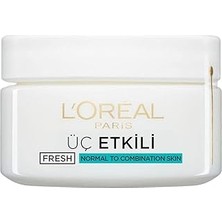 L’oréal Paris L'oréal Paris 3 Etkili Ferahlık Günlük Bakım Kremi Normal ve Karma Ciltler 50ML, 50 ml