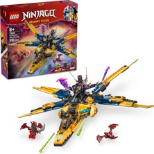 LEGO Nınjago Ras ve Arin'in Süper Fırtına Jeti 71833-8 Yaş ve Üzeri Çocuklar Için 3 Ninja Minifigürü Içeren Yaratıcı Oyuncak Yapım Seti, Doğum Günü Hediyesi (510 Parça)