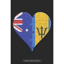 Planner: Australian Barbadian Flag United Heart Jigsaw Puzzle Flags Of Australia Barbados