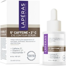 Lapéras 5% Caffein 2% Vitamin C Under Eye Serum, Aydınlatıcı Göz Serumu, 30 ml