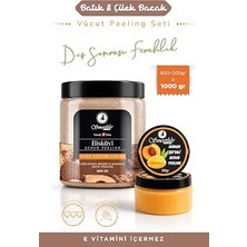 Smoothly Epilasyon, Ağda Sonrası Batık Peeling 1kg Set Bisküvi Peeling+Mango Şeftali Peeling+Tüy Geciktirici