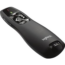 Logitech R400 Presenter, USB Alıcı Üzerinden Kablosuz 2,4 Ghz Bağlantı, 15 M Menzil, Kırmızı Lazer Işaretleyici, Sezgisel Kullanım Elemanları, 6 Tuş, Pil Göstergesi, Pc - Siyah, Ingilizce Ambalaj