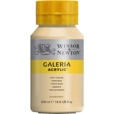 Winsor & Newton Galeria Akrilik, Gelbliches Titan, 500ML - Acrylfarbe