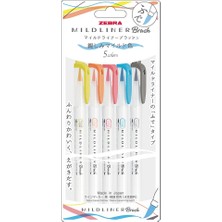 Zebra Mıldlıner Brush Pen N-5c-N Set