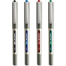Uni-Ball Eye - UB-157E Tükenmez Kalemler - 0,7 mm Uç - Siyah, Mavi, Kırmızı, Yeşil - 4'lü Paket