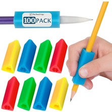 The Pencil Grip Klasik Üçgen Kavrama Ergonomik Yazma Yardımcısı, Sağ Veya Sol Elini Kullananlar Için, Çeşitli Renkler, 100'LÜ Paket (TPG-162100)