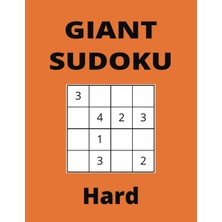 Independently Published Gıant Hard Orange Sudoku Book, 4x4 Puzzles, 50 Pages, 8.5X11